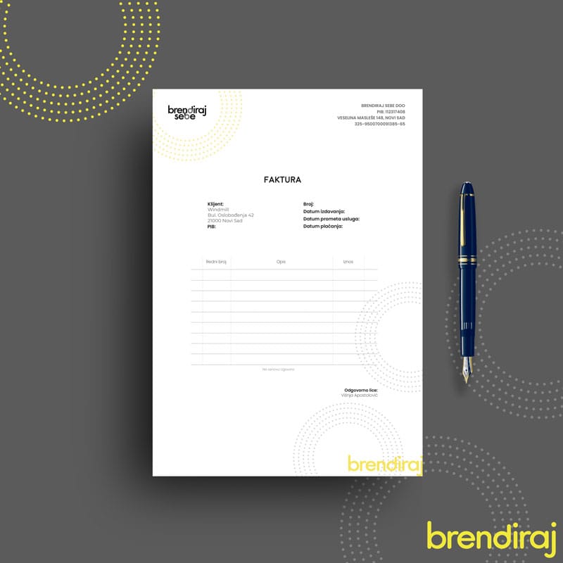 memorandumi dizajn izrada memoranduma novi sad beograd brendiraj sebe faktura
