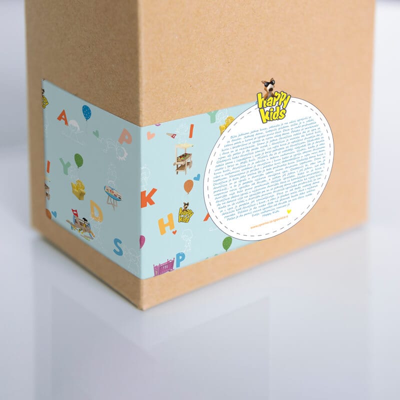 Etikete izrada dizajn etiketa Happy kids