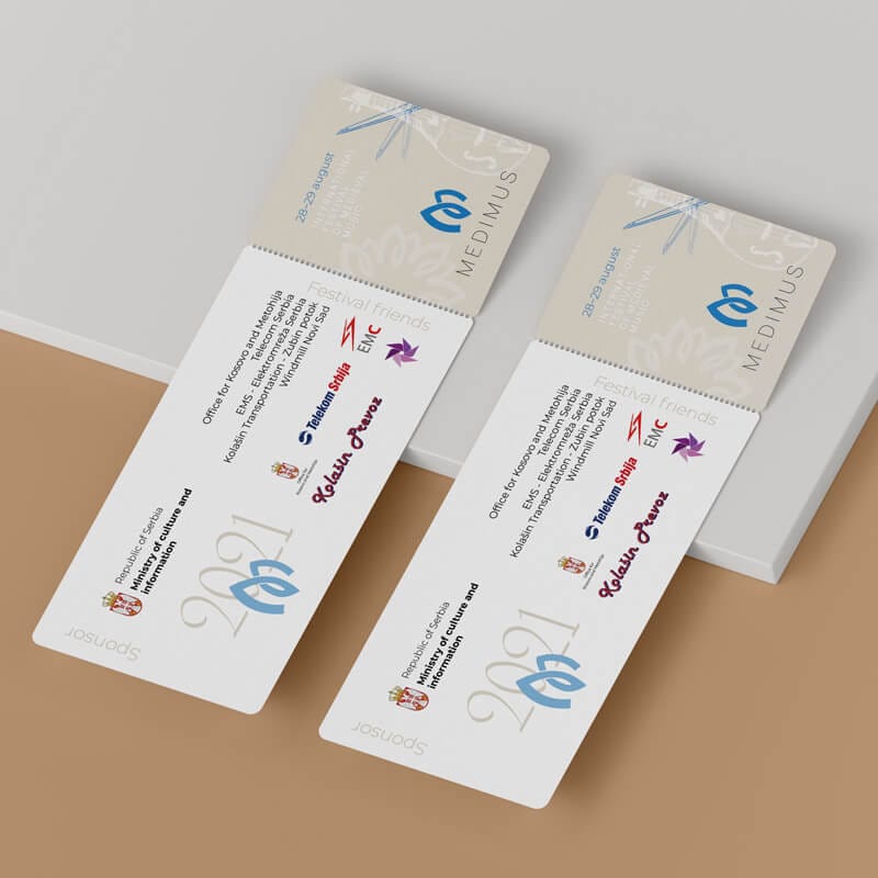 Ulaznice izrada dizajn ulaznica cena Novi Sad Beograd Medimus festival