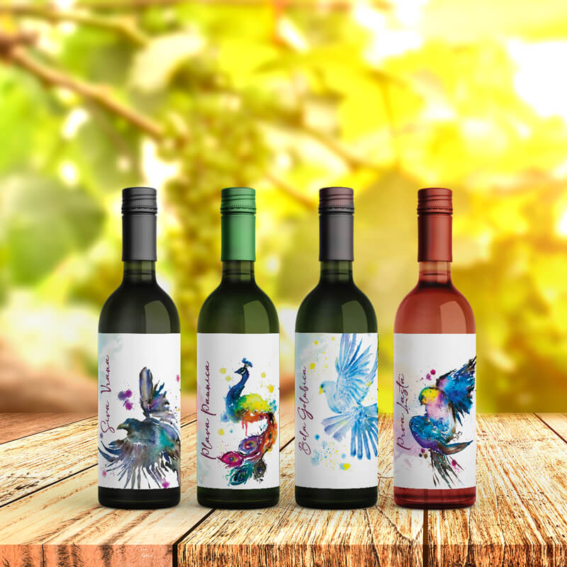 Etikete izrada dizajn etiketa dizajn etikete za male vinske flaše vinarija grabak
